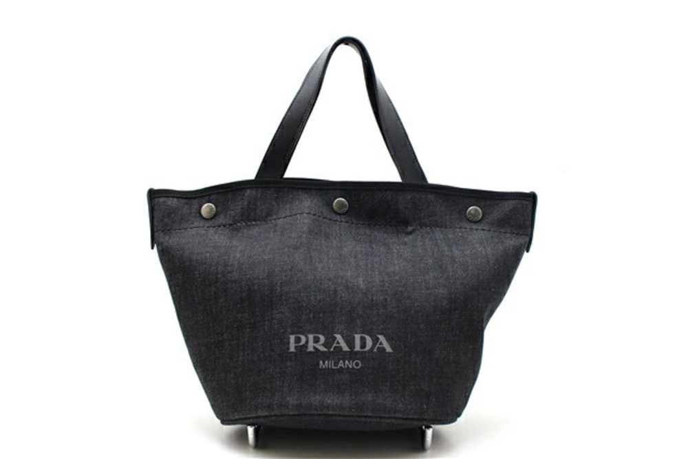 Prada Denim Handbag Black